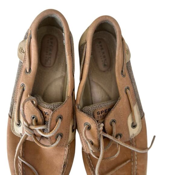 Sperry women’s size 8.5 leather top sider slip on shoes - Picture 3 of 10